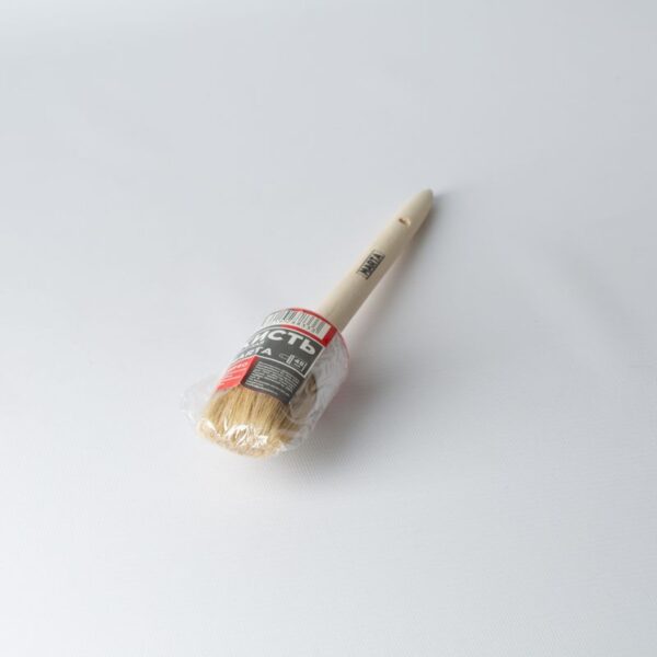 Кисть круглая Ø45 мм, натуральная щетина, дерев. ручка Мастер Marta