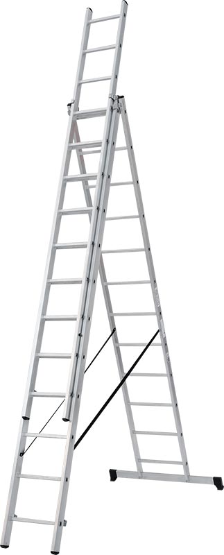 Трехсекционная лестница Новая Высота NV123 3×15