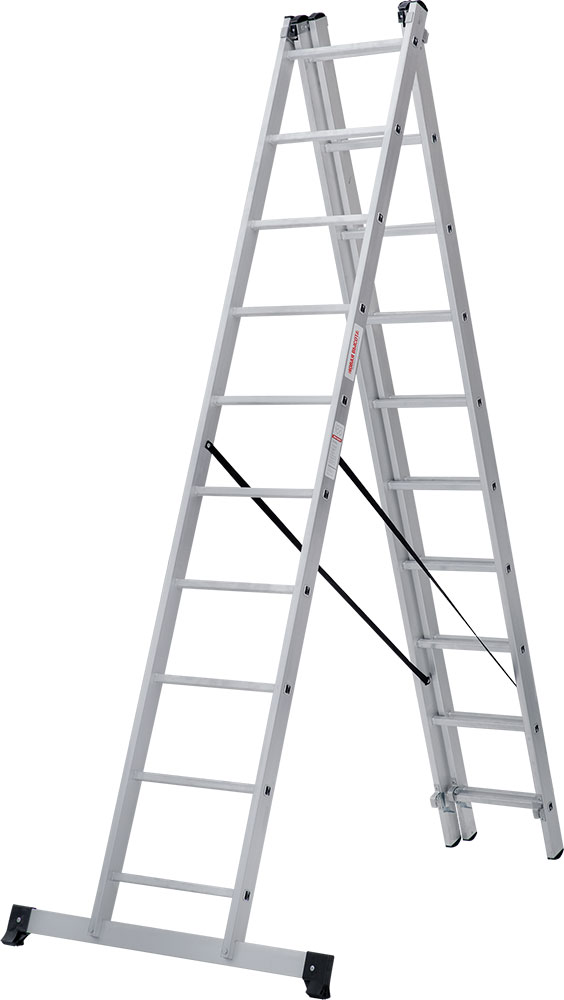 Трехсекционная лестница Новая Высота NV123 3х10