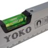 Уровень 80 см алюминиевый магнитный 3 ампулы Yoko 2995