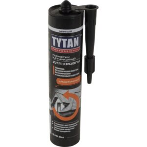 Герметик битумно-каучуковый для кровли Tytan Professional, черный, 310 мл (99963)